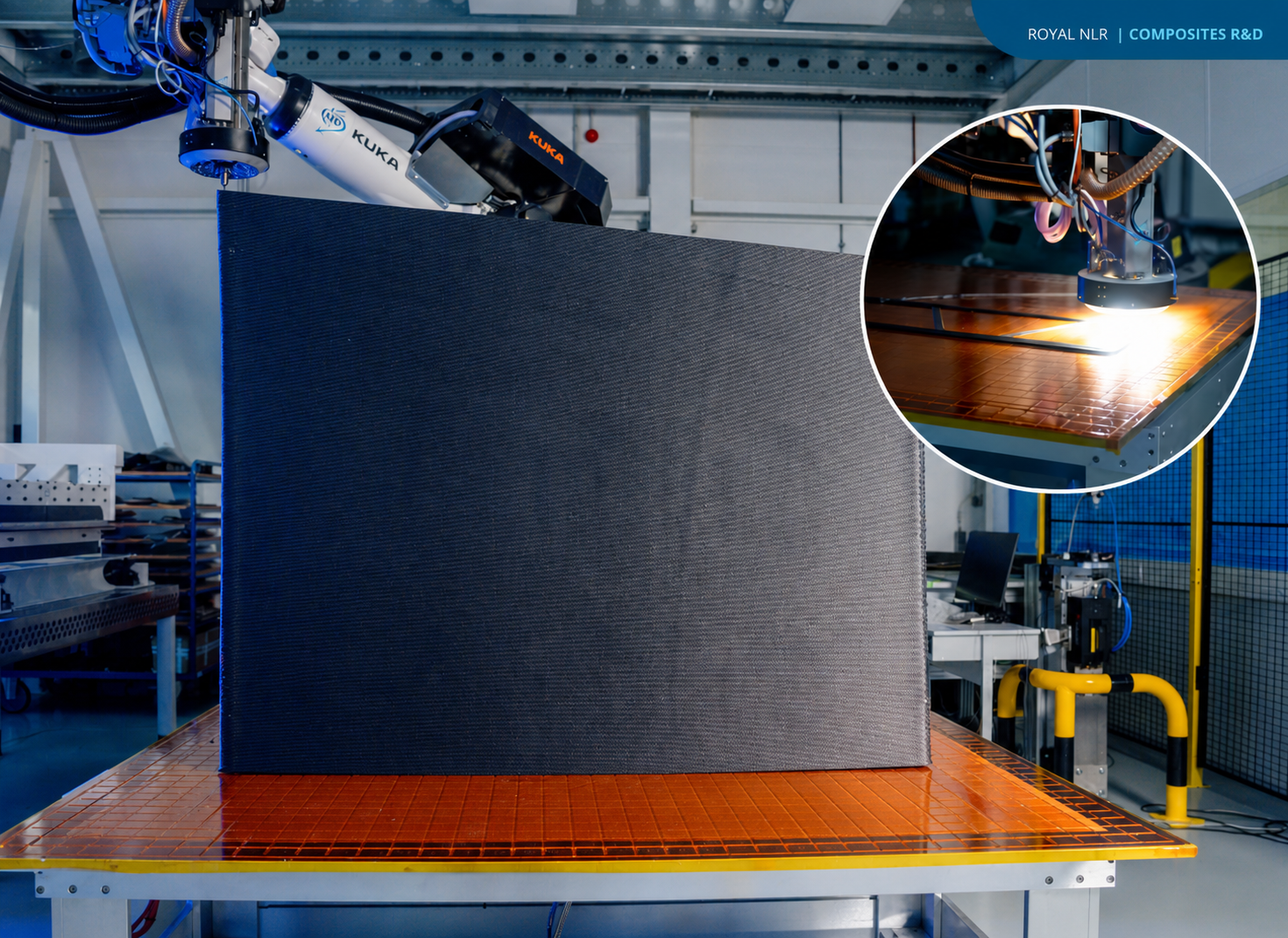 NLR composites research and development environment for large-format tooling work